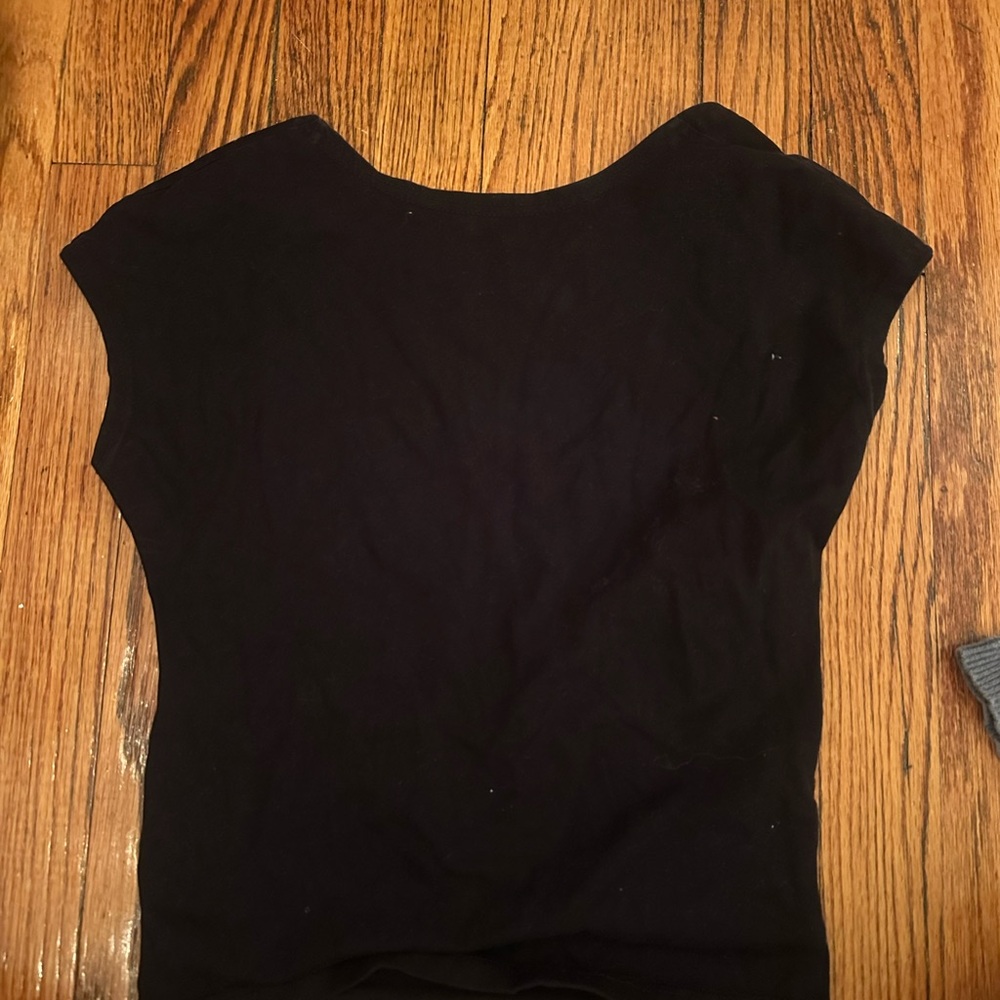 Black backless Top